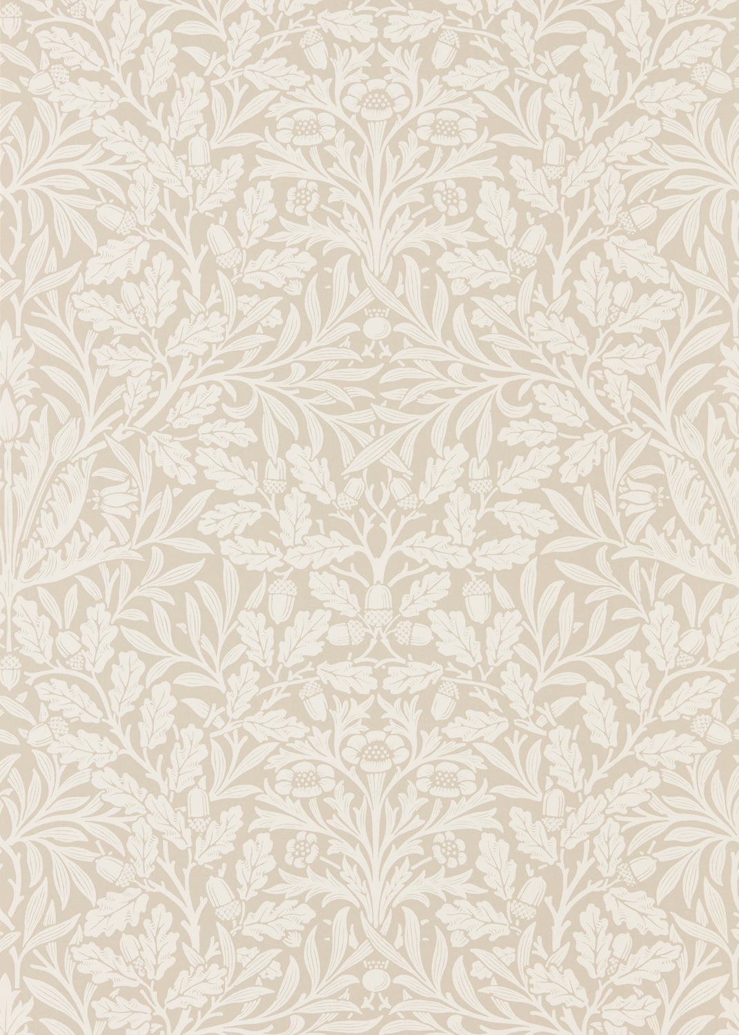 Morris & Co - Pure Acorn Linen/Ecru Morris Pure Wallpapers