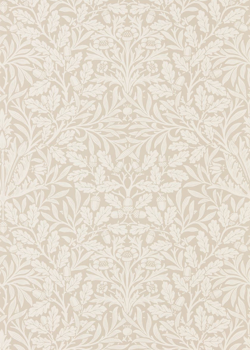 Morris & Co - Pure Acorn Linen/Ecru Morris Pure Wallpapers