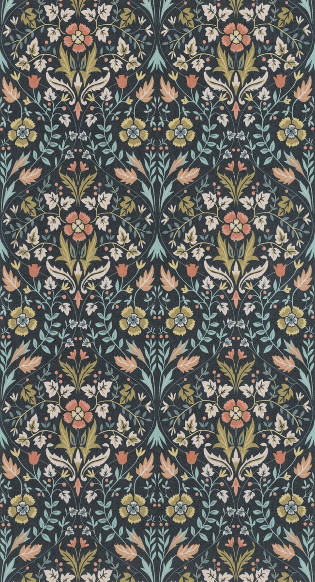 Casadeco - Archibald Bleu Petrole Arts & Crafts