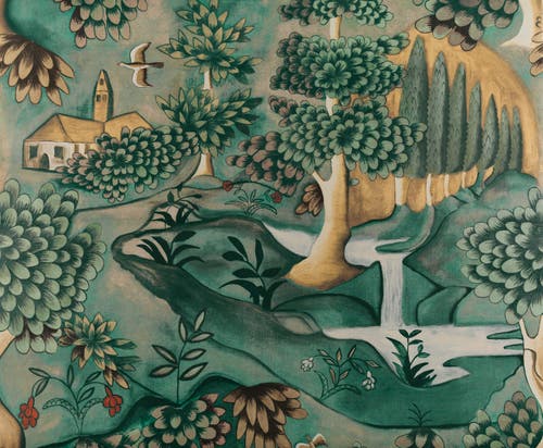 Zoffany - Verdure Tapestry Green Cotswolds Manor Wallpaper