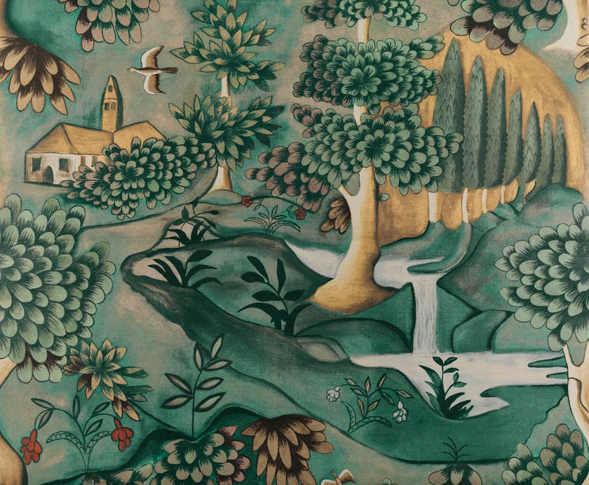 Zoffany - Verdure Tapestry Green Cotswolds Manor Wallpaper
