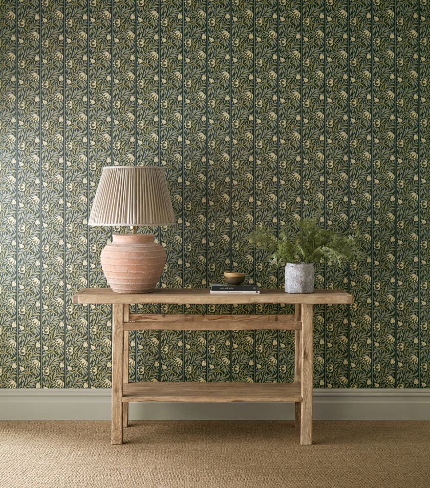 Morris & Co - Peony Trellis Bayleaf Slate