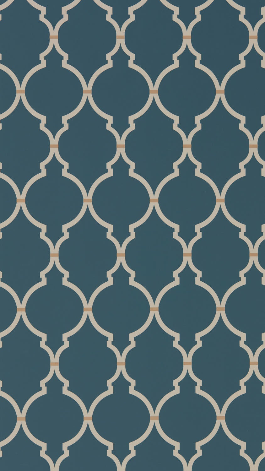 Sanderson - Empire Trellis Indigo/Linen