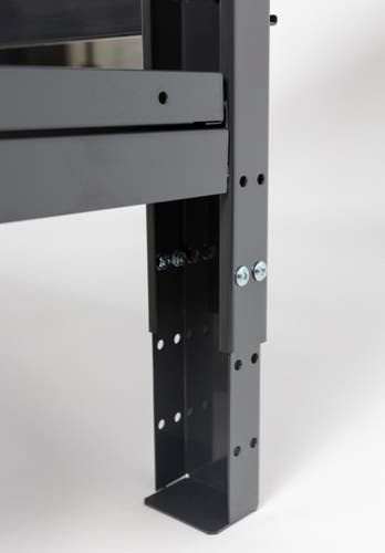 Arbetsbänk PELA med lådsats & hylla Svart/Grå