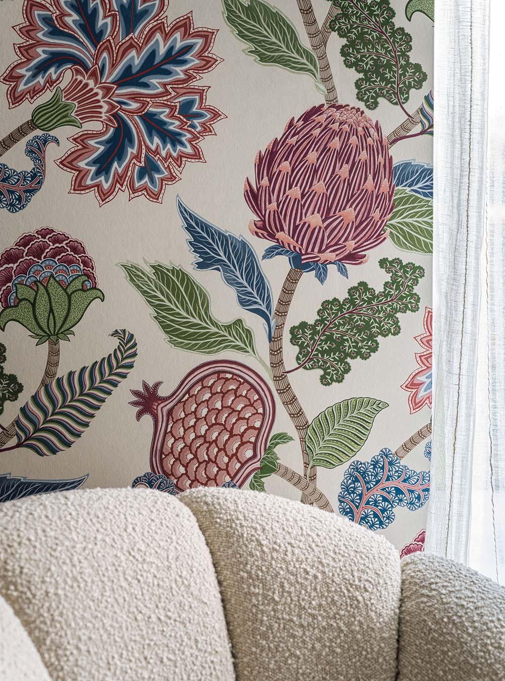 Osborne & Little - Ananda Cynara Raspberry Cobalt