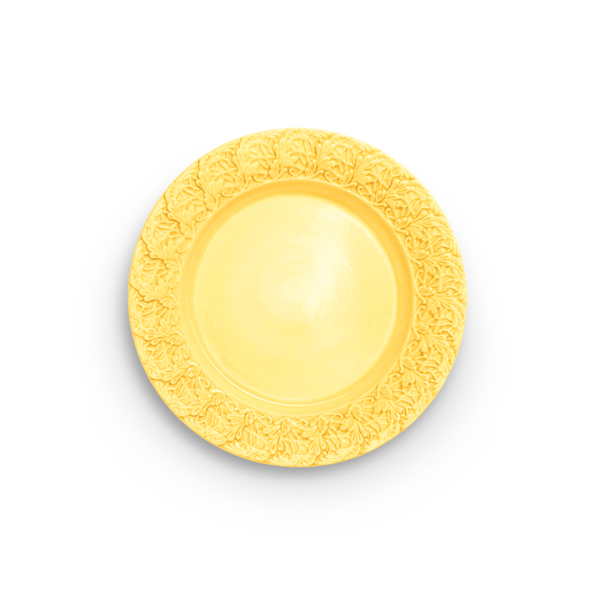 Lace Tallrik 25 cm Gul