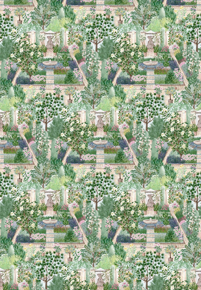 Sanderson - Carpet Garden Sanctuary