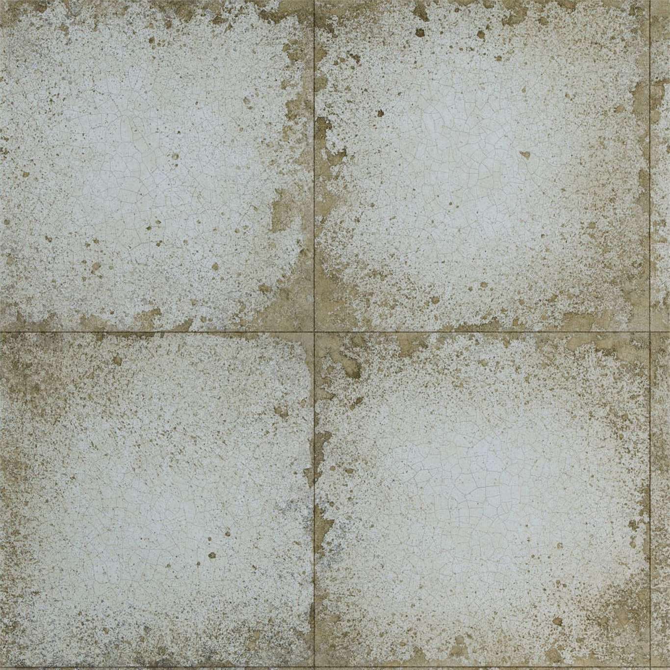 Zoffany - Lustre Tile Silver The Muse Wallcoverings