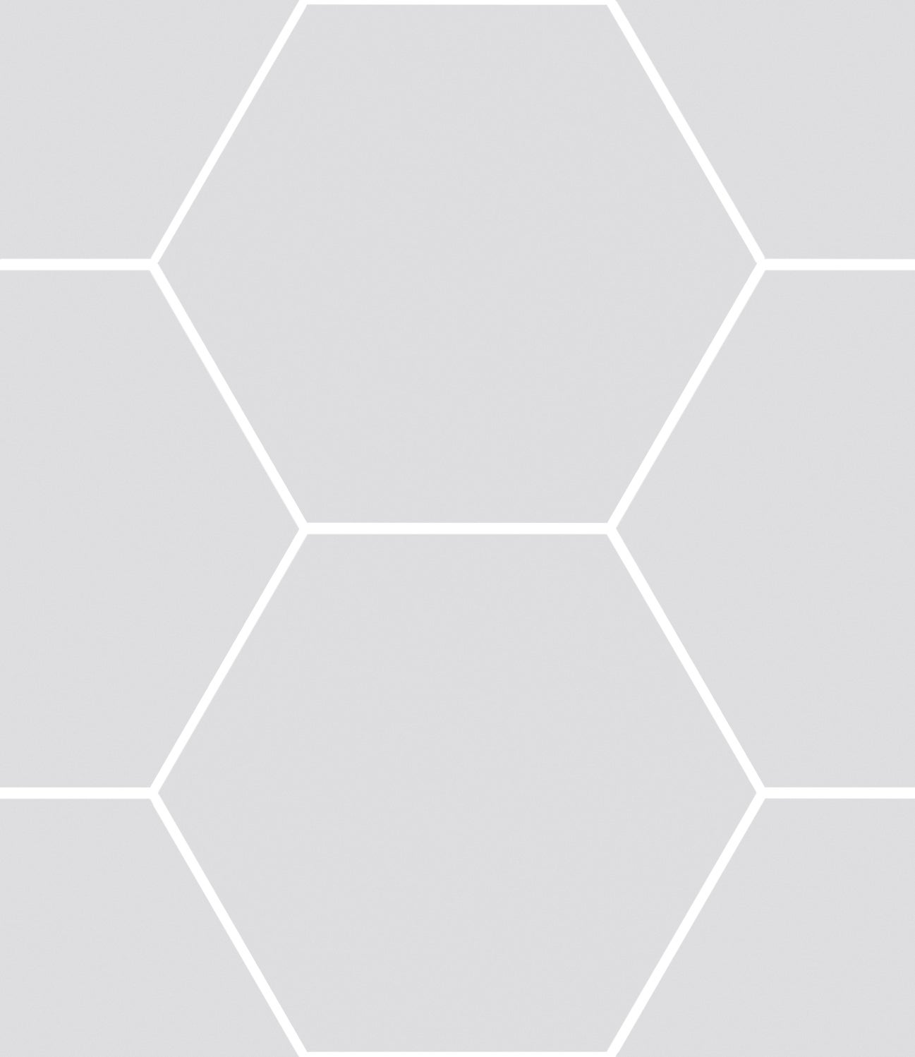 Haze Silver matt hexagon 15x17