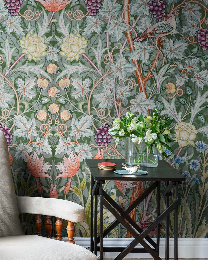 Midbec Tapeter - Vine Embroidery