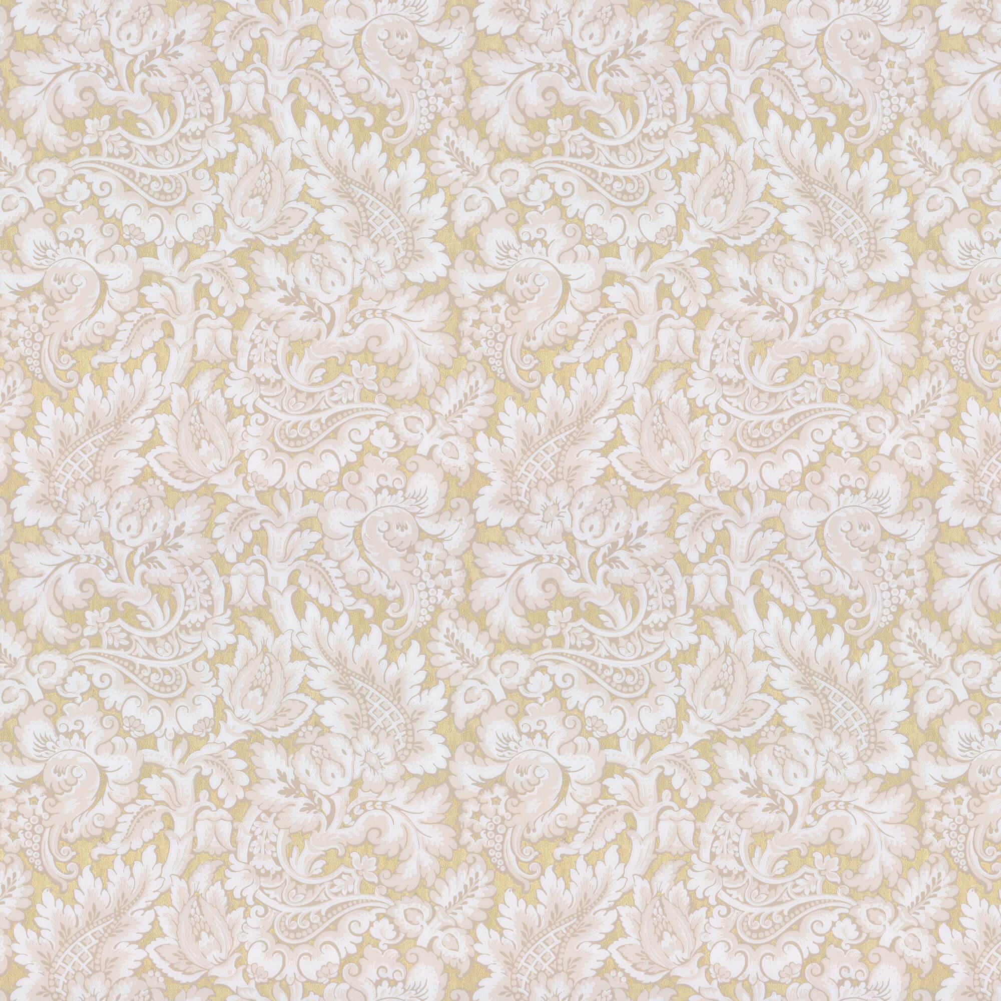 Lim & Handtryck - Kashmir - Beige/Guld x135-13