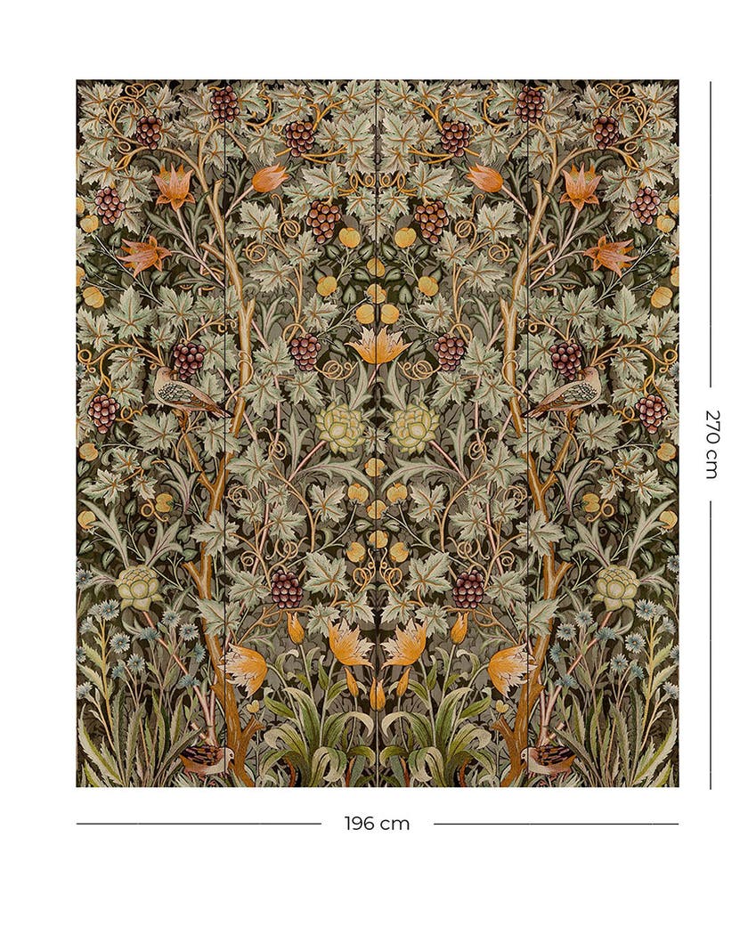Midbec Tapeter - Vine Embroidery