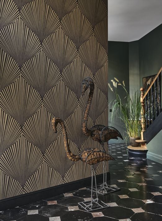 Casadeco - Semiramis Noir Reglisse Babylone Cad