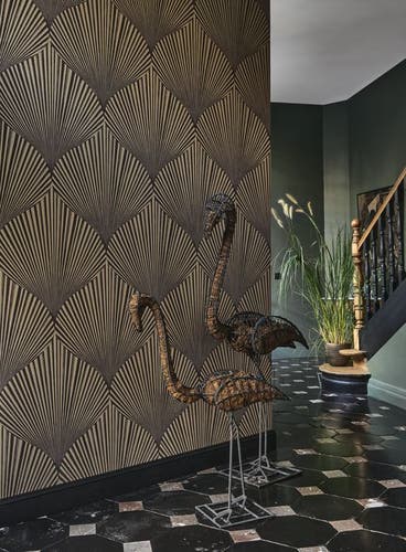 Casadeco - Semiramis Noir Reglisse Babylone Cad