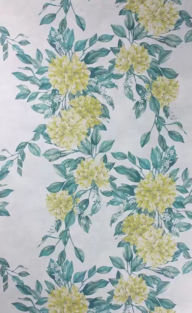 Osborne & Little - Rhodora Lemon Green