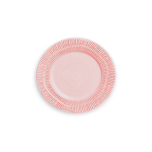 Stripes Tallrik 21 cm Ljusrosa