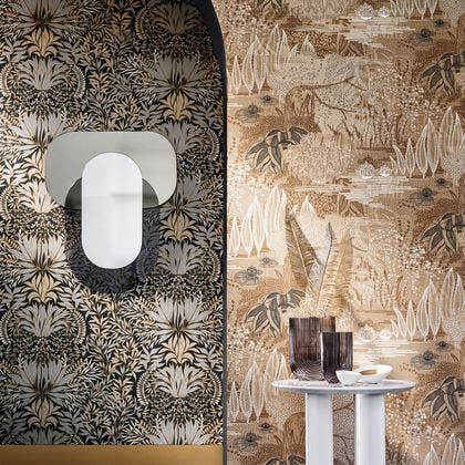 Casamance - Jasmin Doré/Noir Square Jasmin