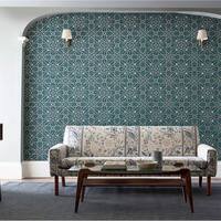 Brophy Trellis Deep Teal Melsetter Wallpapers