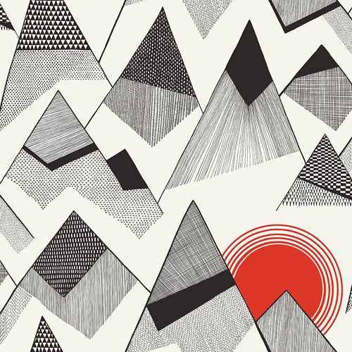 Midbec Tapeter - Mountains Sunset