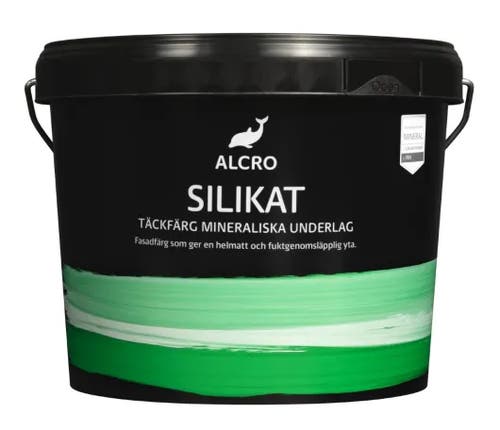 Alcro Silikatfärg - 1L - Valfri mörk kulör (Outlet)