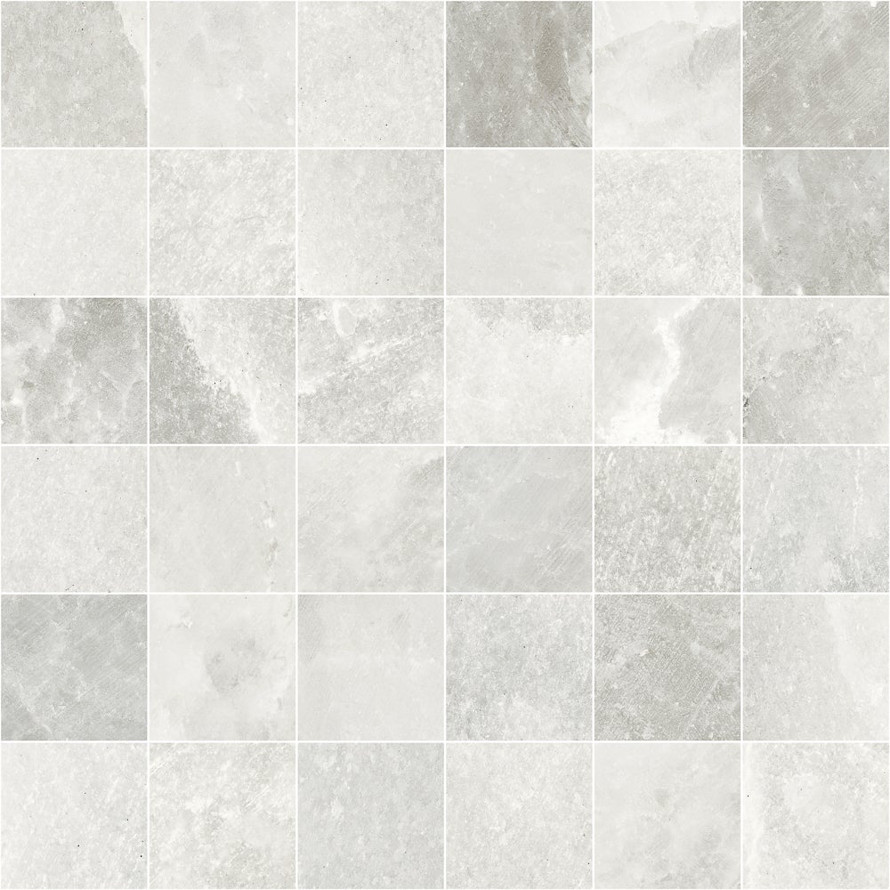 Salt Light Grey mosaik 5x5, ark 30x30
