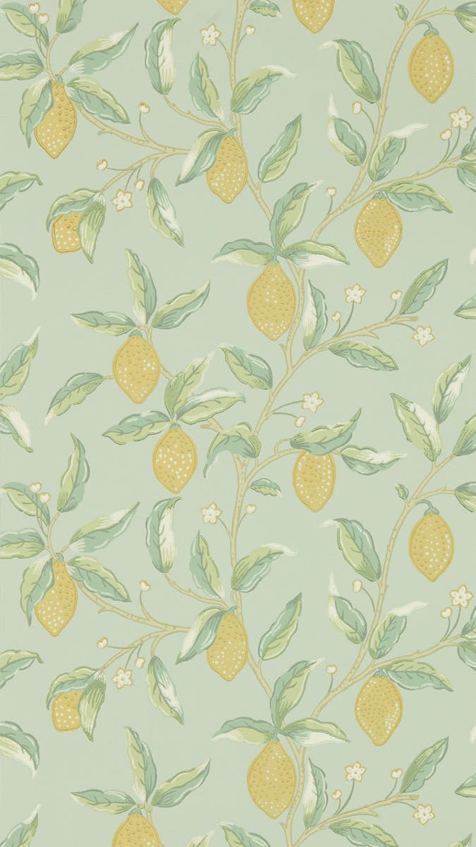 Morris & Co - Lemon Tree Sage Melsetter Wallpapers