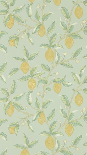 Morris & Co - Lemon Tree Sage Melsetter Wallpapers