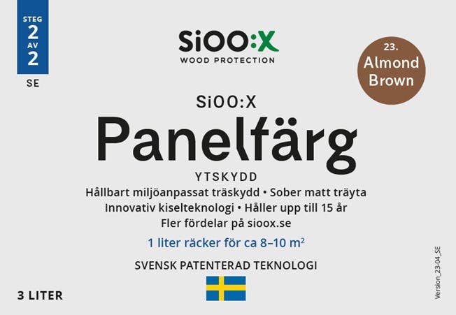 SiOO:X Panelfärg Ytskydd 3L Almond Brown