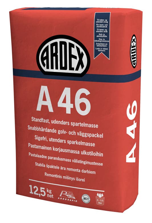 Ardex A46 Reparationsspackel, inom- och utomhus