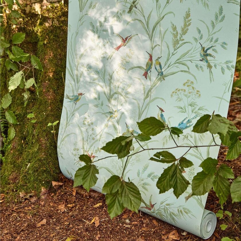 Tuileries Sage/Multi Country Woodland Wallcove