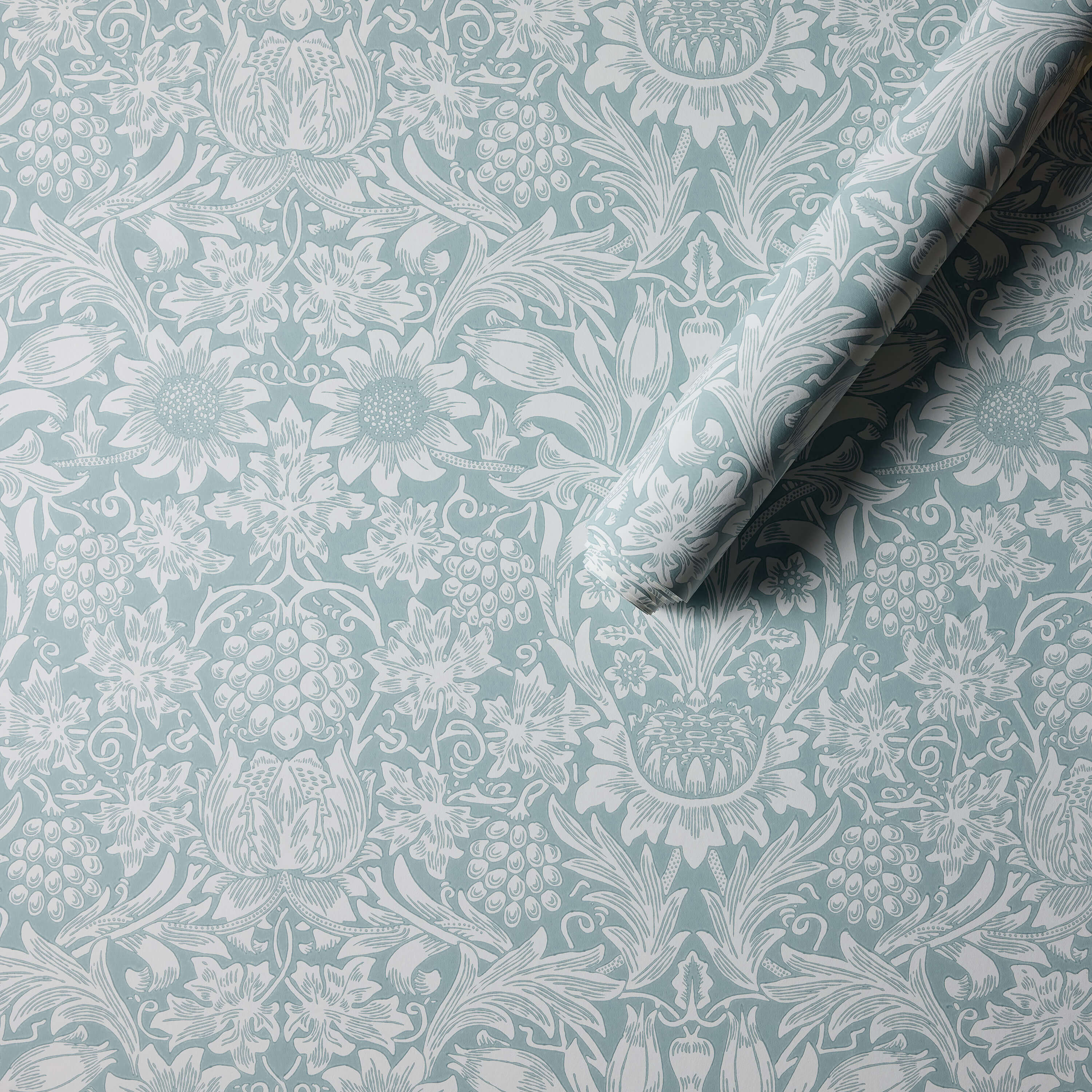 Morris & Co - Sunflower Light Teal