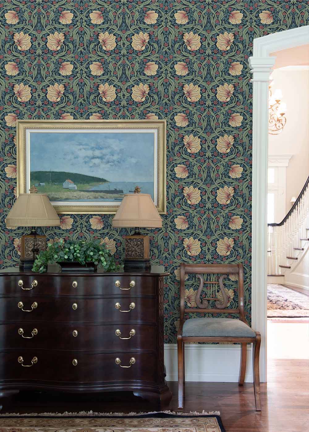 Carma - Peel & Stick Pimpernel Garden Bluestone & Clay NW54202