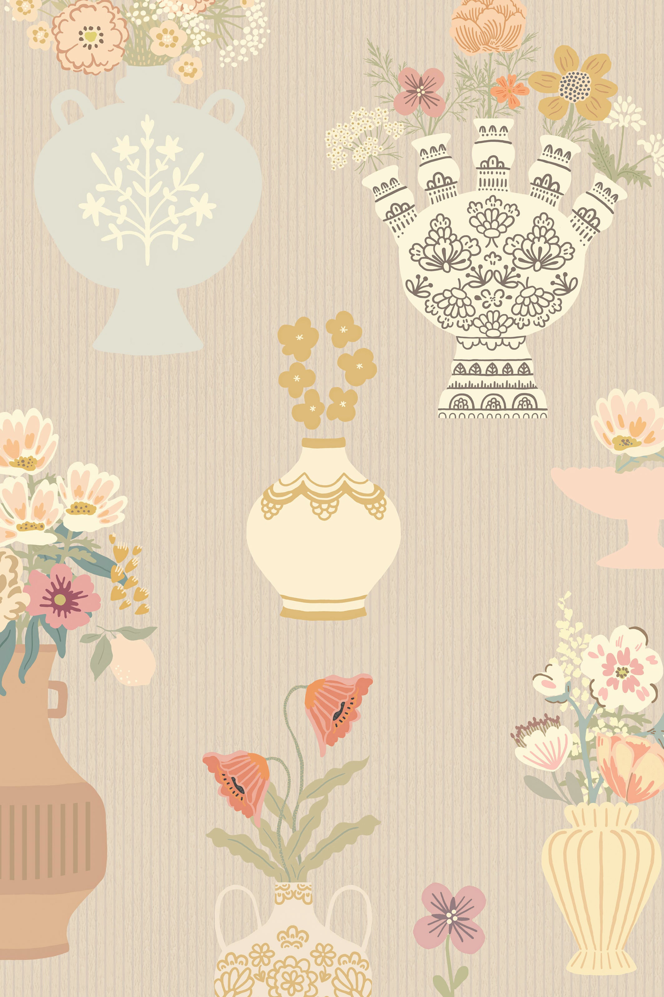 Majvillan - Floral Daiquiri Misty Gray