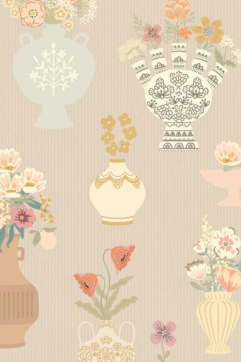 Majvillan - Floral Daiquiri Misty Gray