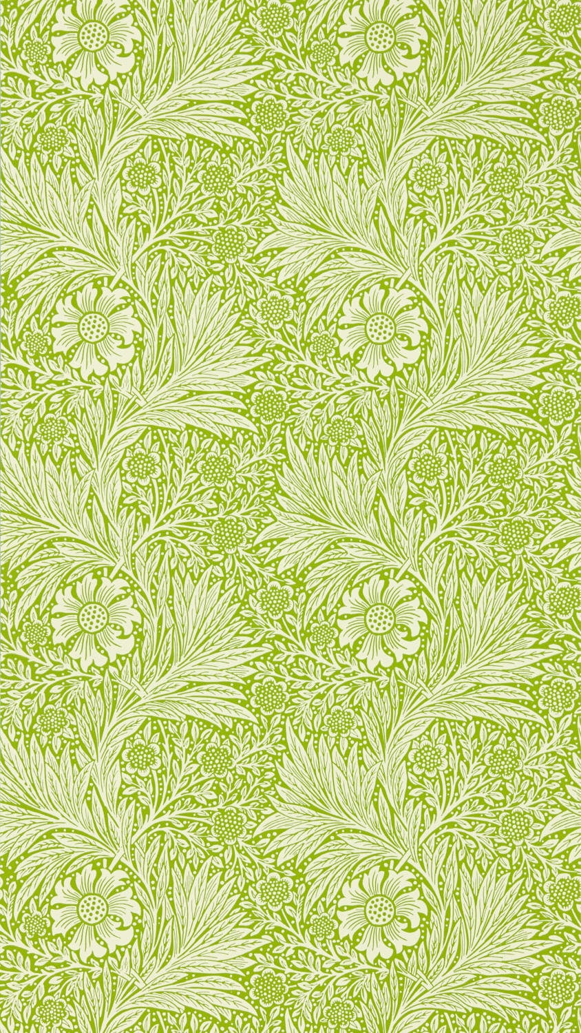 Morris & Co - Marigold Sap Green Cornubia Wallpapers