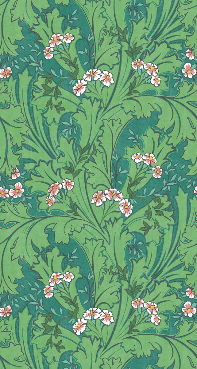 Casadeco - Arts & Crafts Mollis Vert Arts & Crafts