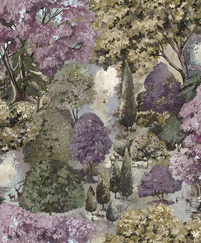 Intrade - Pinecrest Mulberry Green Tales of the Manor Tapet