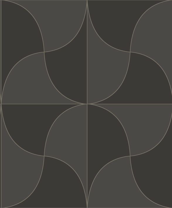 Casadeco - Virevolte Noir Reglisse Alchimie Cad