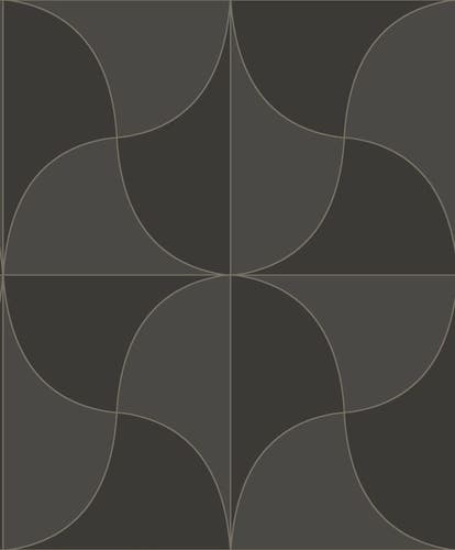 Casadeco - Virevolte Noir Reglisse Alchimie Cad