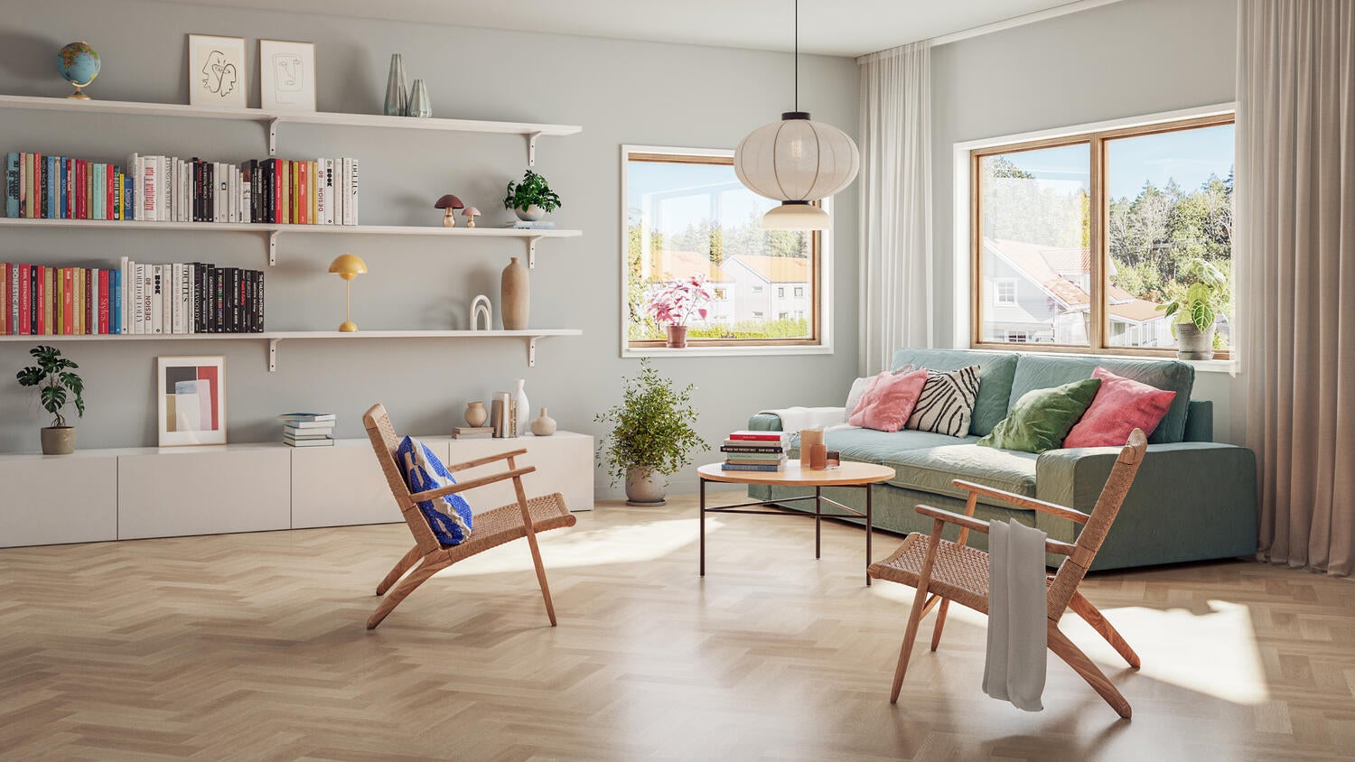 Ancares Herringbone Grey 4m