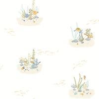 CORAL REEF VERT AQUA ONCE UPON A TIME 2