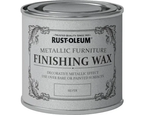 Metallic Furniture Finishing Wax - Silver 125ml