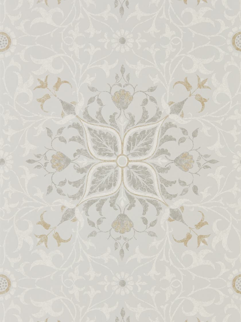 Pure Net Ceiling Stone/Ch Morris Pure Wallpapers