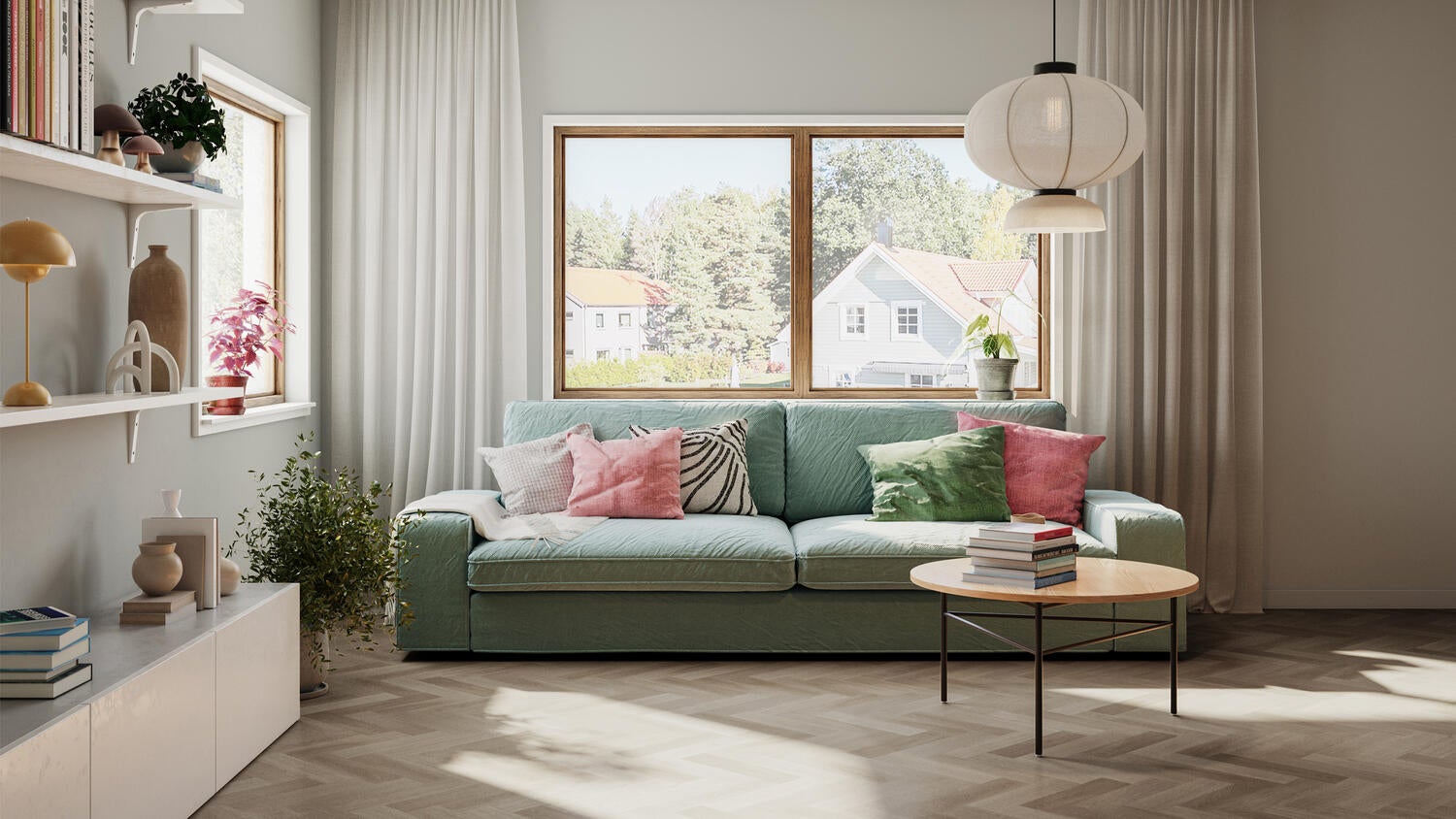 Ancares Herringbone Grey 4m