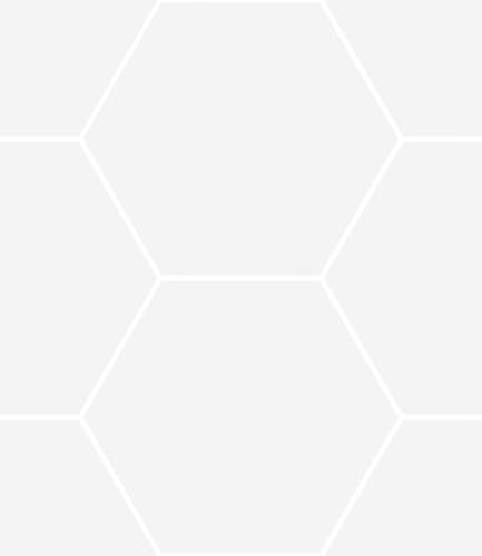 Haze Vit matt hexagon 15x17