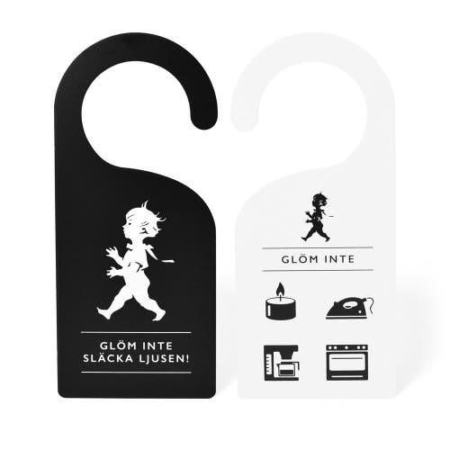 Dörrhängare "Glöm inte släcka ljusen"