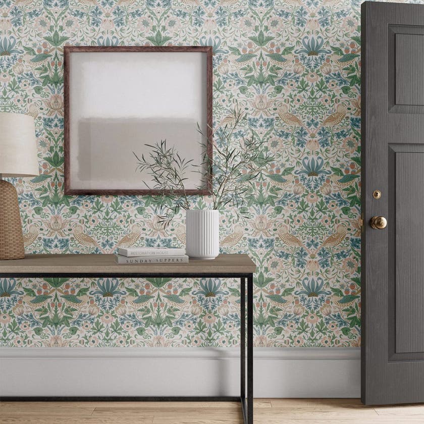 Morris & Co - Simply Strawberry Thief C Simply Morris Wallpapers