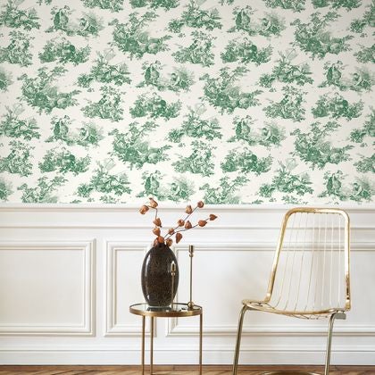 Casadeco - Scene D'Été Vert Empire Les Belles Toiles De Jouy