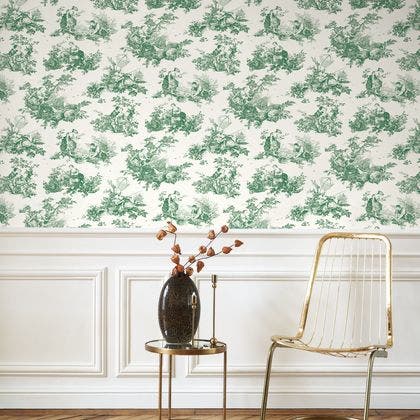 Casadeco - Scene D'Été Vert Empire Les Belles Toiles De Jouy