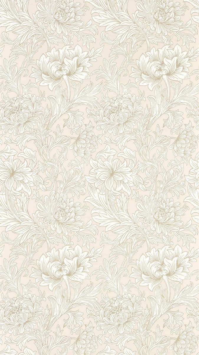 Chrysanthemum Toile Cochi Simply Morris Wallpapers